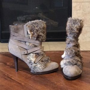 Front fur booties